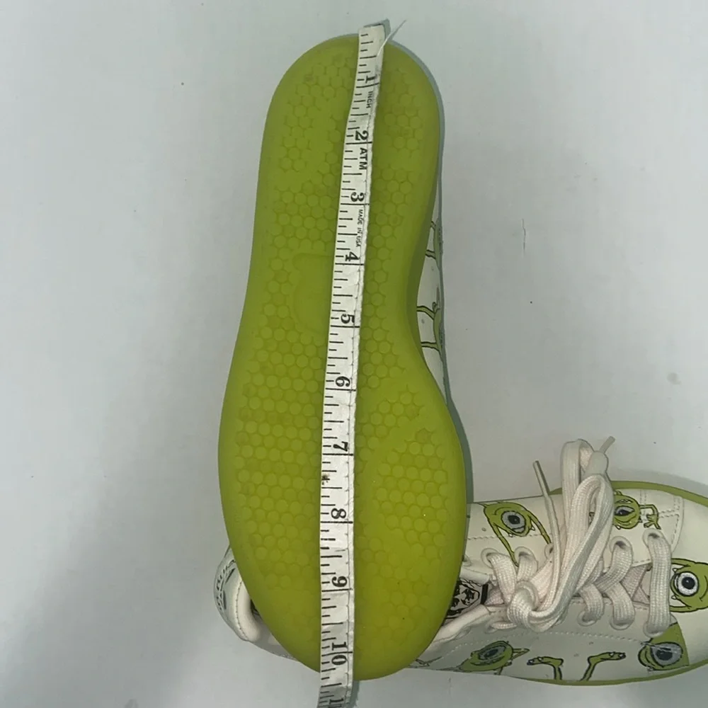 Adidas Stan Smith White and Green Monsters Inc. Men’s Size 5.5